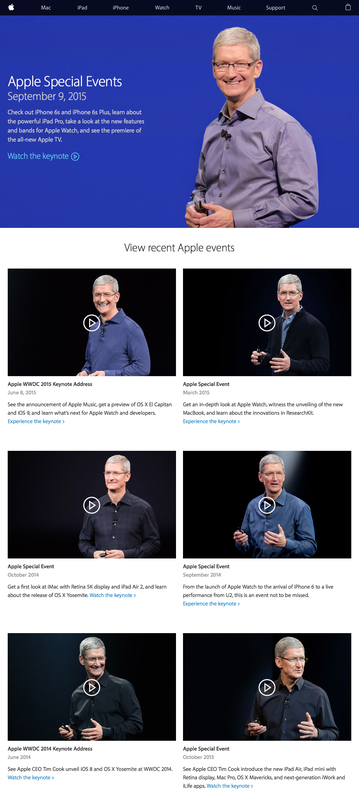 You're telling me you don't remember Apple announcements by the color of Tim's shirt?
